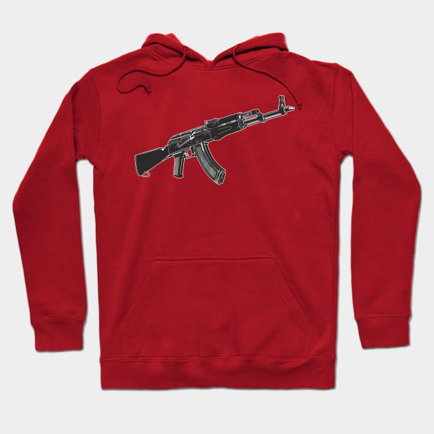 Kalashnikov assault rifle Hoodie by FAawRay